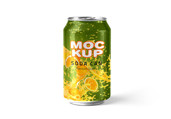 Soda Can Mockup Template