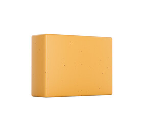 Natural organic soap bar for daily cleansing, isolated a.