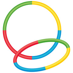 hula hoop ring vector drawing. © shasini