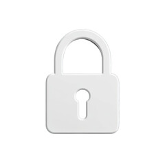 Naklejka premium Gray padlock icon