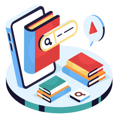 Premium download illustration of search book