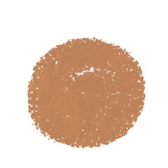 Rough Artistic Circle Texture in Brown Isolated on Transparent Background