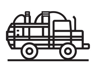 Farming sprayer equipment design illustrated in professional vector artwork