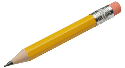 Isolated yellow pencil