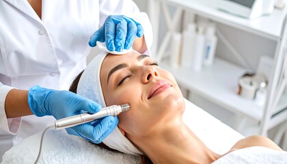 Woman receiving facial treatment (1)