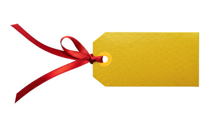 Isolated Gold Gift Tag