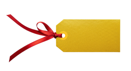 Isolated Gold Gift Tag