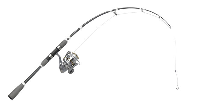 Isolated Fishing Rod - Powered by Adobe
