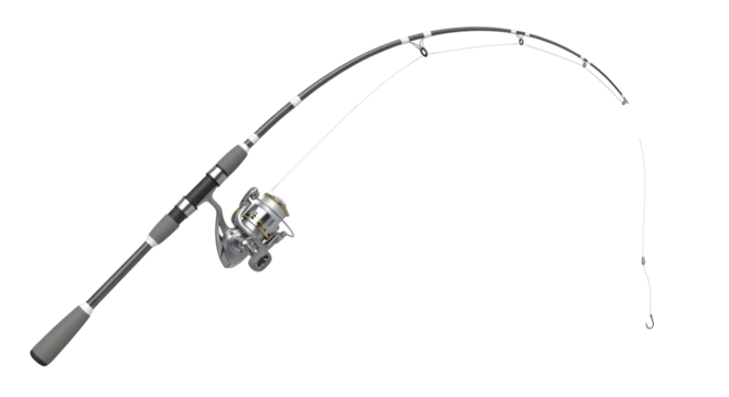 Isolated Fishing Rod