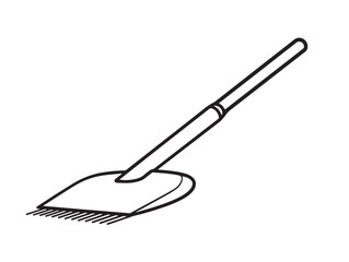 Stylish Clean Vector Design of Cultivator Blade Illustration
