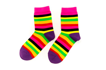 Colorful Striped Socks Fun and Fashionable Footwear for Casual Style Comfort and Unique Expression