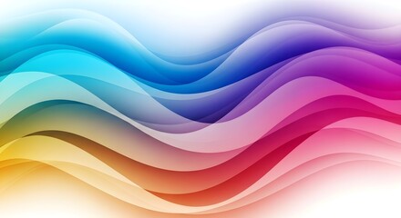 Abstract colorful wave background, vibrant gradient flowing lines, dynamic design for website banner, social media, presentation template.