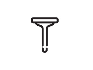 Refined Minimal Vector Illustration of Dibber Planting Tool Icon
