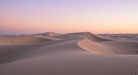 Minimalist Desert Dunes and Sky Gradient