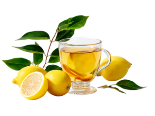 tea lemonade served chilled icy glass