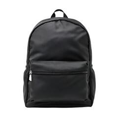 Naklejka premium Stylish and versatile black backpack, perfect for everyday use.