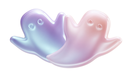 Ghost shape brush isolated on a white background