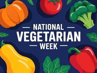 Celebrate national vegetarian week with a vibrant display of fresh vegetables and healthy eating