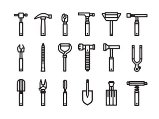 Handy Farm Tools Kit Icon in Clean Vector Style