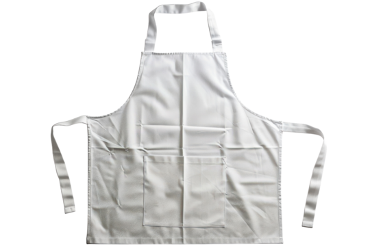 Crisp white apron cooking accessory kitchen wear culinary chef baking barbeque cleaning tool