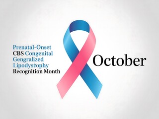 October is pregnancy and infant loss remembrance month with a blue and pink awareness ribbon