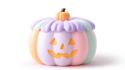 Fototapeta premium Halloween cake isolated on a white background