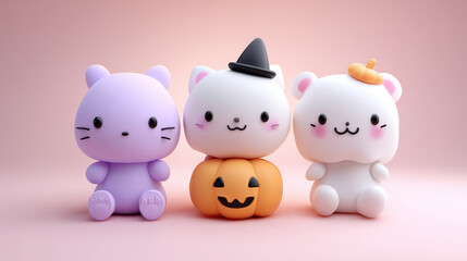 Halloween illustration style isolated on a white background