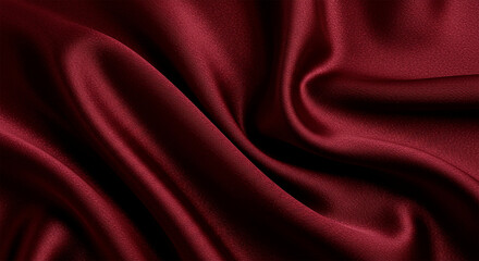 Fototapeta premium Burgundy silk fabric background