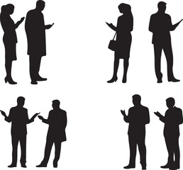 business people silhouettes