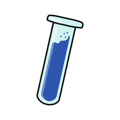 Test Tube with Purple Liquid