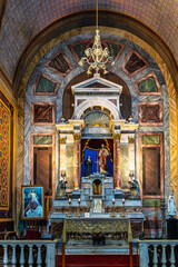 Interior of the Metropolitan Cathedral of Belem also called Se Catedral at Belem, Brazil