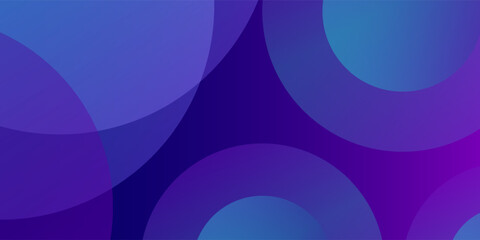 Fluid purple and blue circles shapes background. Colorful design. Modern poster. Vector illustration.