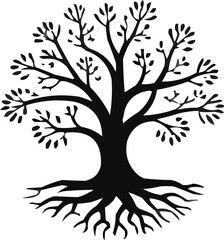 tree silhouette vector