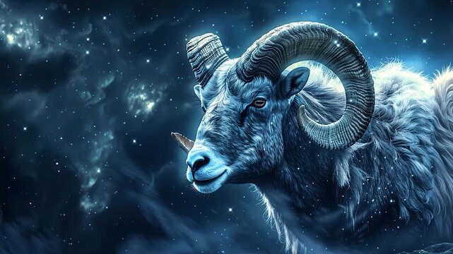 Aries zodiac sign. Astrological horoscope.