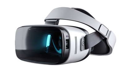 VR Headset: Immerse yourself in the future with this sleek VR headset, showcasing cutting-edge design and the promise of boundless digital exploration.