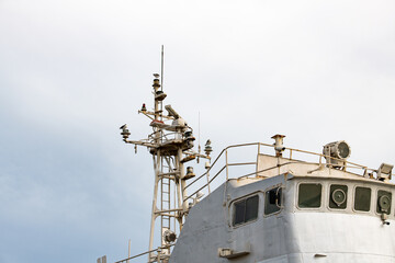 Fototapeta premium low angle view of a ship