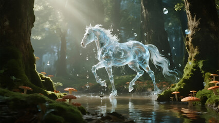 water horse on the forest 67347