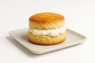 Golden Scone with Cream Filling