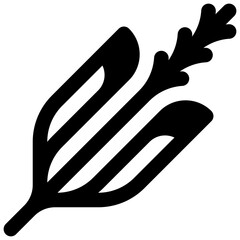 Fototapeta premium Teff. Outlined stroke vector icon with black-filled details.