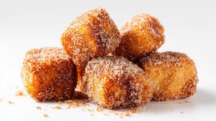 fried churro bites with cinnamon sugar