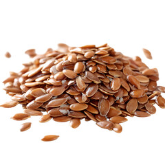 Obraz premium Pile of Flax Seeds : Nutrient - rich seeds on a dark surface Healthy snack option for a fiber and omega - 3 boost in your diet