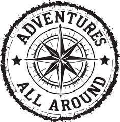 Fototapeta premium “The Compass That Didn’t Just Point, It Promised”“Adventures All Around: A Circle of Seeking”“North Isn’t a Direction, It’s a Dare”
