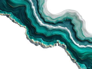 Acrylglasbilder Kristalle teal agate vibrant blue natural texture  © MD Eamon Shikder