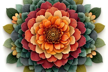 Elegant detailed petals pattern high resolution image