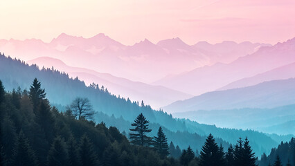 Obraz premium “Minimal abstract gradient background with smooth pastel colors. Simple clean texture for digital and design use.”
