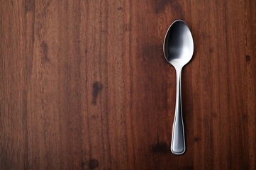 Celebrating Dad: Dining Theme with Handshake Spoon and Natural Wooden Surface