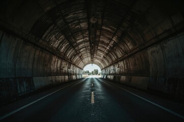At the tunnel's far end