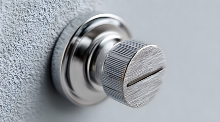 Toggle switch. Slider button, clean background, on of control.