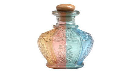 Vintage potion bottle isolated on a white background