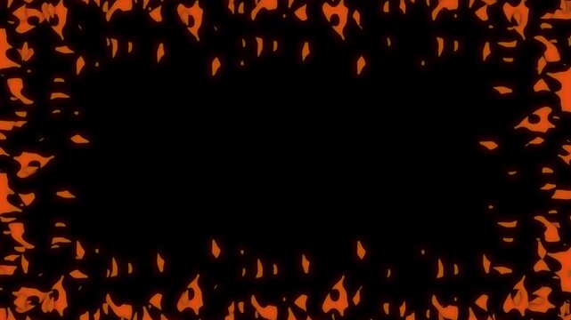  Full Frame Bonfire 2D with Black Background 4K Dynamic Bonfire Animation for VFX and Motion Graphics
